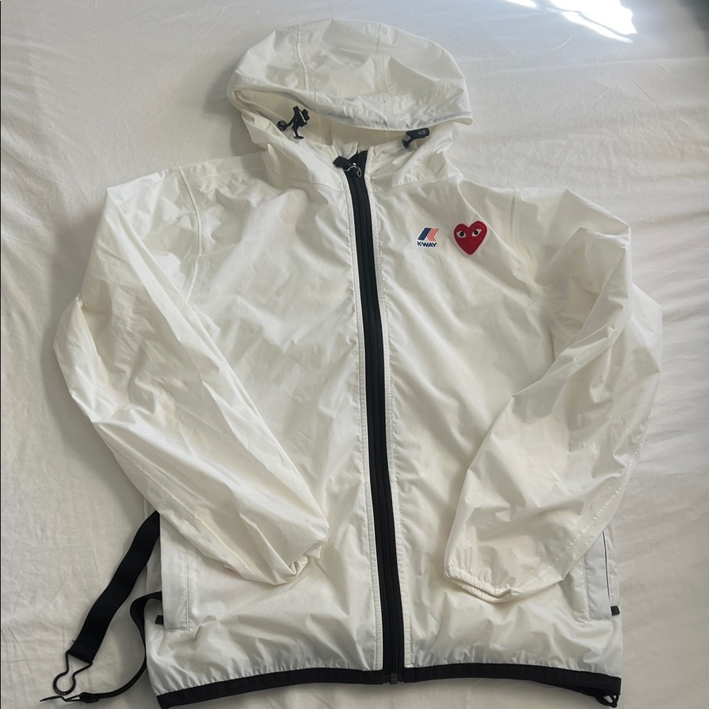 Comme des Garçons Play x K-Way Heart-Patch Lightweight Jacket